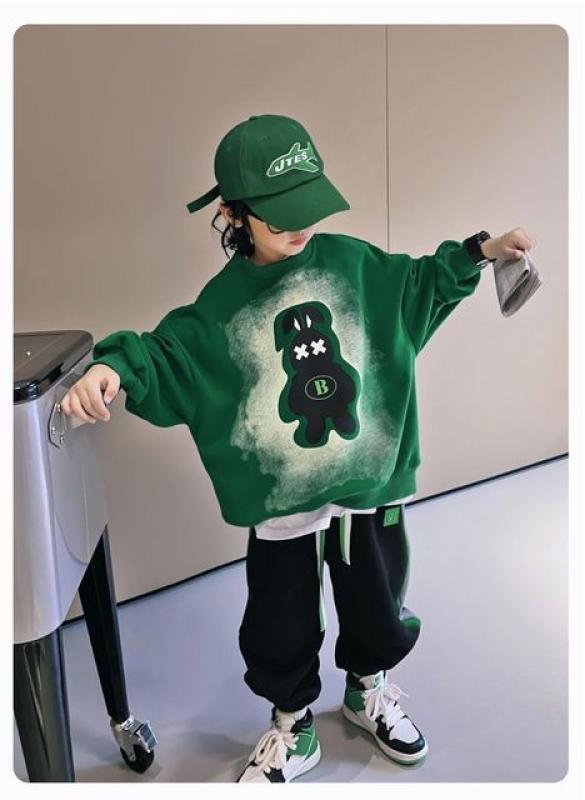 Fashion Baby Boys Spring and Autumn hoodie pullover 3-16Y