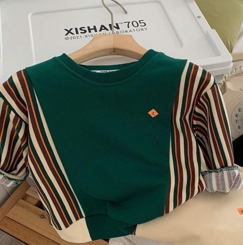 2022 Autumn Boys Casual Long Sleeve Sweatshirts Baby Kids Children Shirts