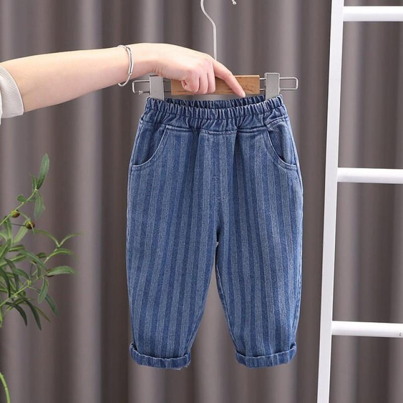 2022 Spring Kids High Quality Boys Girls Fashion Holes Children Jeans for Boys Casual Denim Pants Toddler leggings 0-5 Years