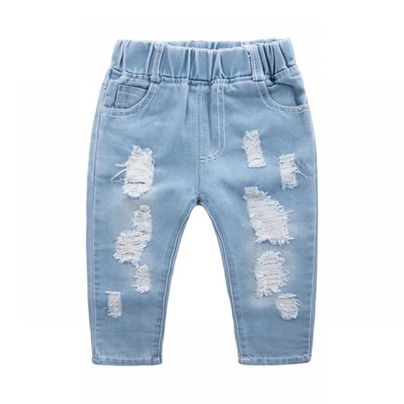 CROAL CHERIE Fashion Children Ripped Jeans Kids Boys Jeans Girls Jeans Denim Pants For Teenagers Boys Toddler Jeans Kids Clothes