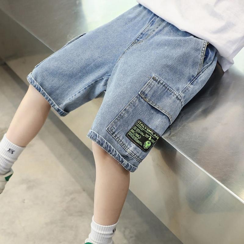 Boys Denim Shorts 2023 New Children Boy Summer Pants  Kids Jeans