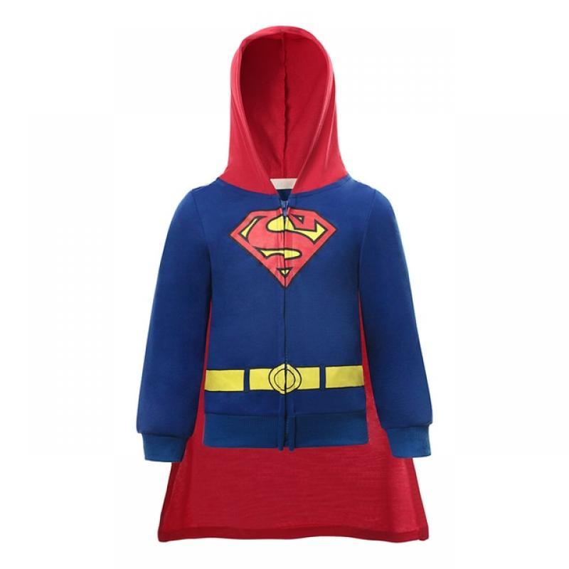 Superheroes Hoodie Sweatshirt Super Toddler Kids SweaterJacket Role Play Christmas Boys Tracksuit Halloween Children Clothes