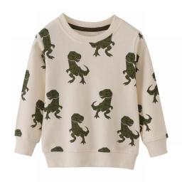 Jumping Meters New Arrival Autumn Spring Tigers Print Baby Sweatshirts Long Sleeve Children's Clothing Animals Kids Sport Shirts