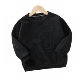 Kiddie Black Dog Print  Pullover Kids Tops 2019 Autumn Long Sleeve Child Casual Sweatshirt Boys Sweatshirts Toddler Sweatshirt