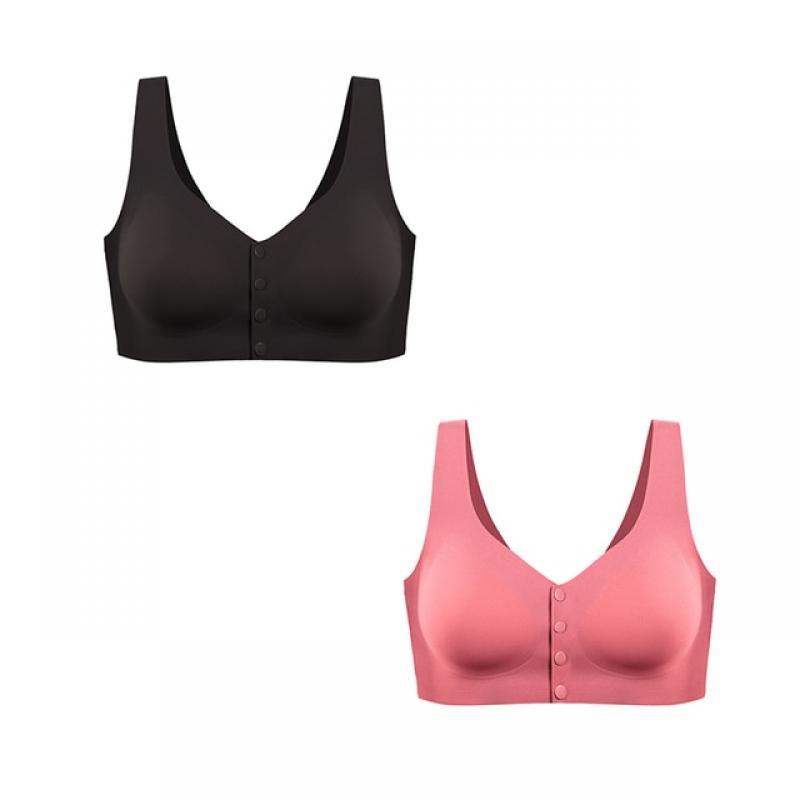 2pcs/lot Plus Size Breastfeeding Maternity Nursing Bra Feeding Underwear For Pregnant Women Silk Bra