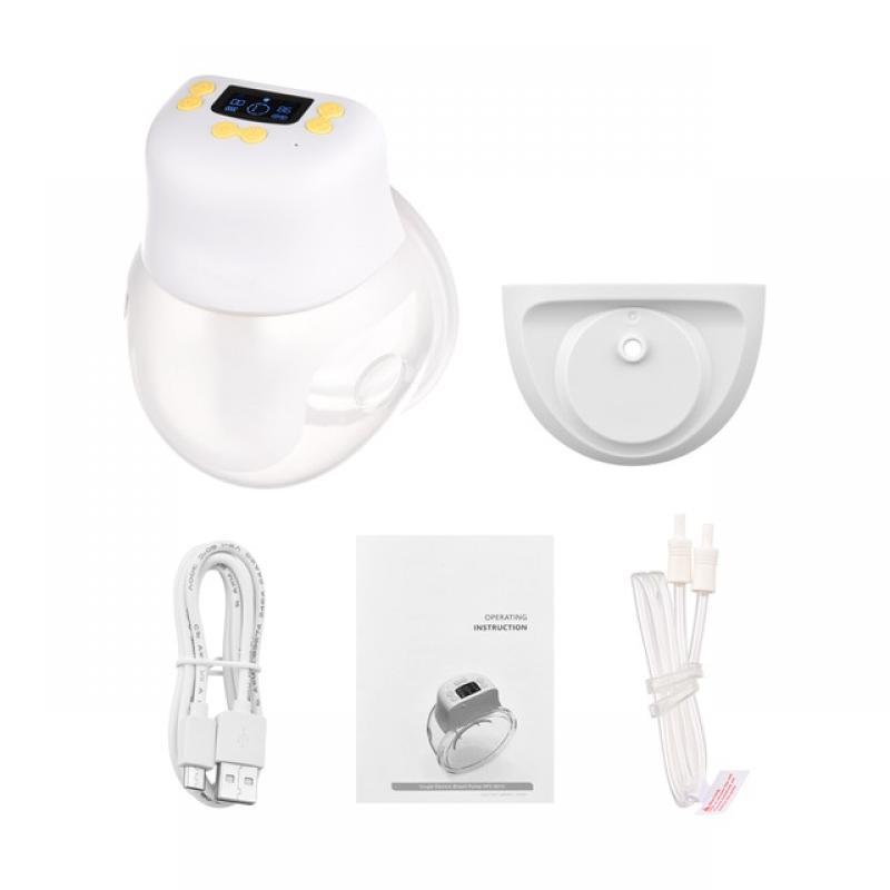 Electric Breast Pump Wearable Portable Painless Feeding Pump 3 Modes 9 Adjustable Suctions Hands Free 28mm Flange 240ml