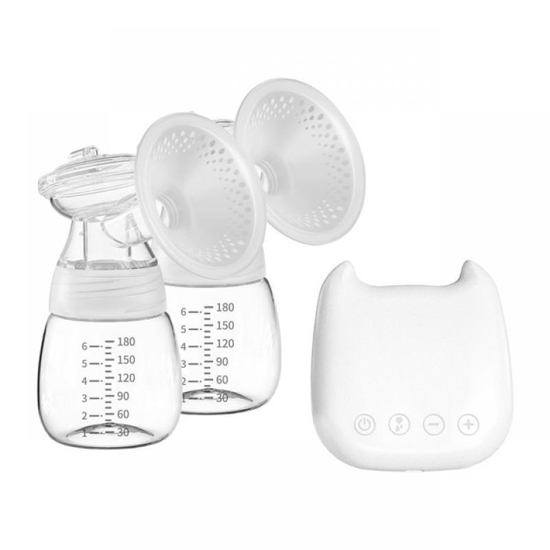 YOUHA Electric Breast Pump Double Breast Pump Set Comfort Breastfeeding Milk Collector Milk Puller for Home Office BPA-free