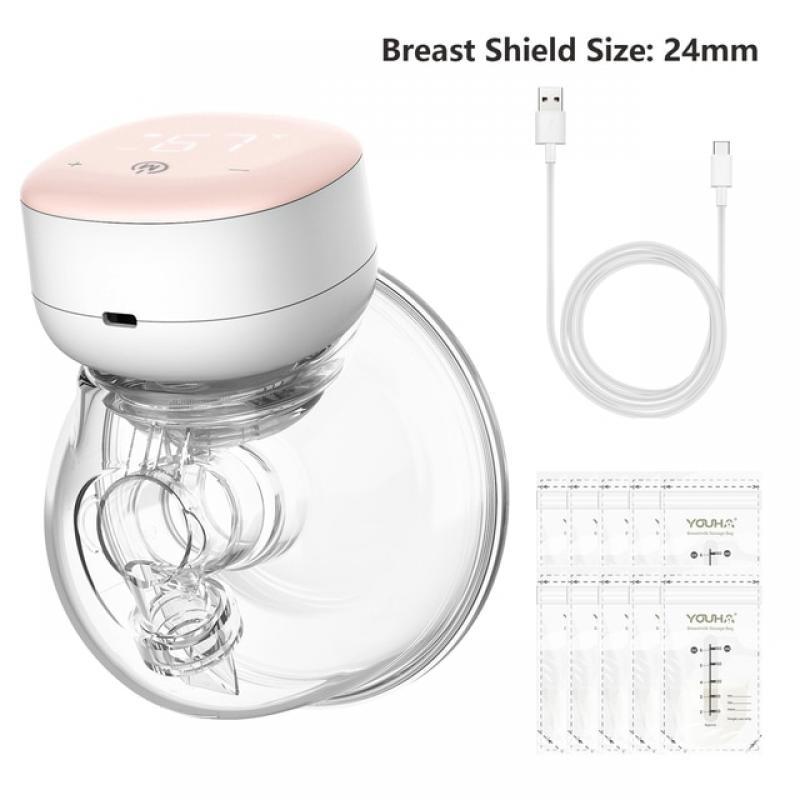 YOUHA P3 Wearable Breast Pumps Low Noise Hands Free Electric Breast Pump Milk Puller Comfort Milk Collector for Breastfeeding