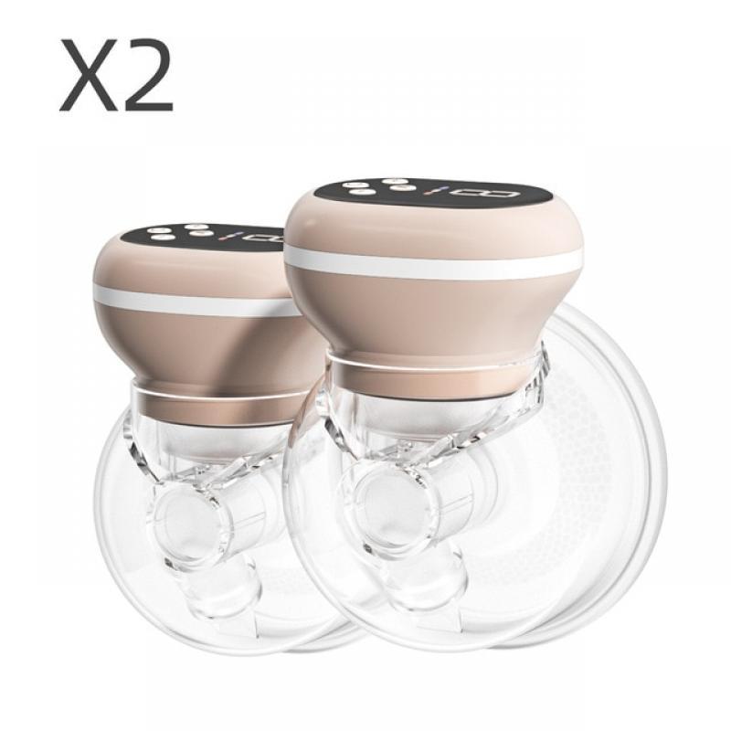 Hands Free Portable Milk Extractor Wearable Electric Breast Pump With Touch Panel LED Display Screen BPA-free Milk Collector