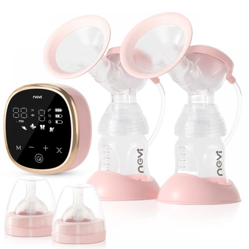 NCVI Double Electric Breast Pumps 4 Modes & 9 Levels with 4 Size Flanges & 10pcs Breastmilk Storage Bags