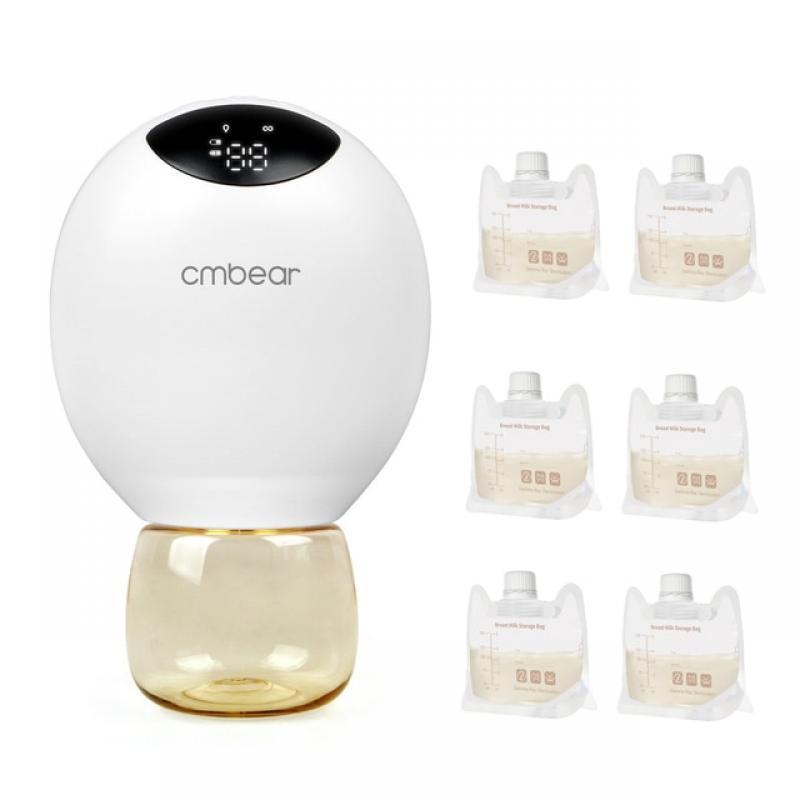 cmbear ZRX-0205 Wearable Breast Pump for Breastfeeding Portable Electric Breast Pump Hands Free Low Noise 28mm Funnel