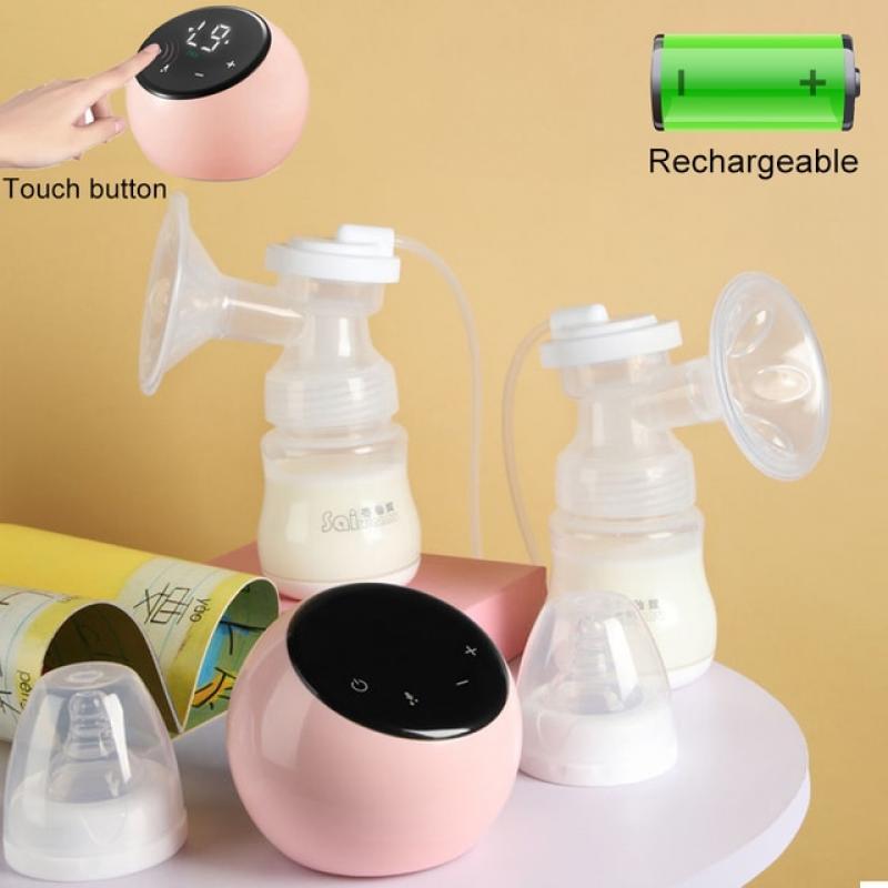 Double Electric Breast Pumps Powerful Nipple Suction USB Electric Breast Pump with baby milk bottle Breast Pumps BPA free