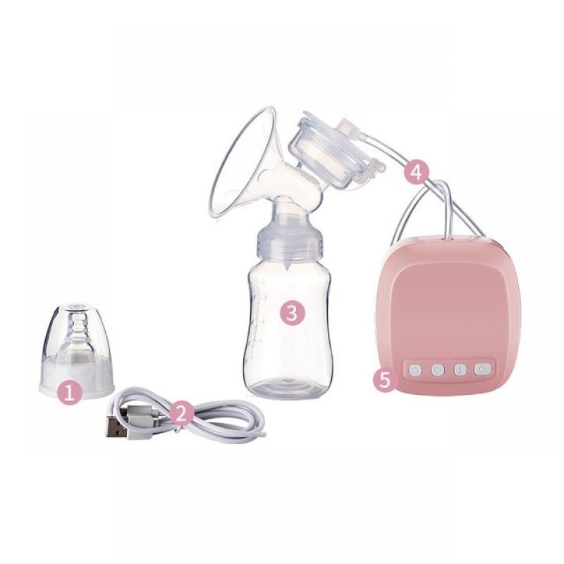 Electric breast pump breast milk fully automatic electric milker milk extractor portable large suction painless silent