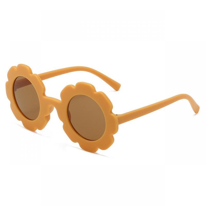 New Sun Flower Round Cute Kids Sunglasses UV400 for Boy Girls Toddler Lovely Baby Sun Glasses Children Oculos De Sol