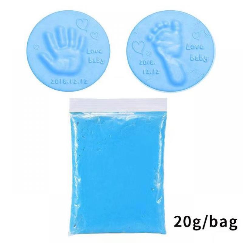 Baby DIY Hand and Footprint Soft Clay Fluffy Material, Baby Care Hand Print And Foot Print Mud, Handprint Fingerprint