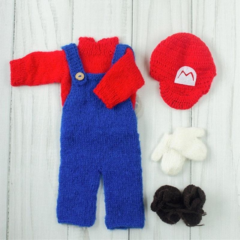 Newborn baby photography props,handmade mohair overalls for photo props