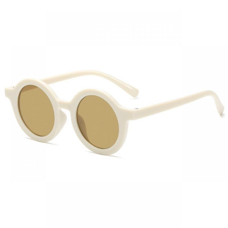 2023 Boy Girl Sunglasses Cute Leopard Double Color Round Sunglasses Children Vintage Sunglasses UV Protection Baby Kids Eyewear