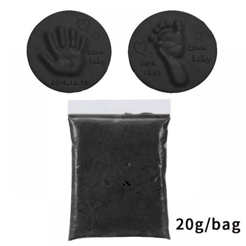 DIY Newborn Baby Souvenirs Soft Clay Hand Print Footprint Non-toxic Clay Kit Casting Parent-child Hand Ink Pad Fingerprint Toys