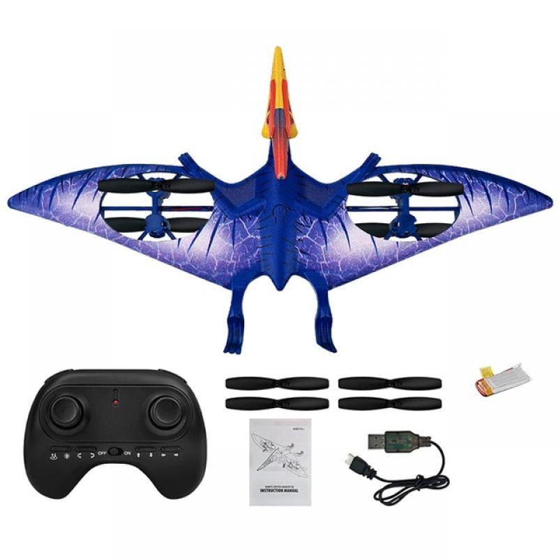 RC Pterosaur Helicopter Dron Jurassic Dinosaur World Flying Toys for Children Radio Control Pterosauria Drone Aircraft Gifts