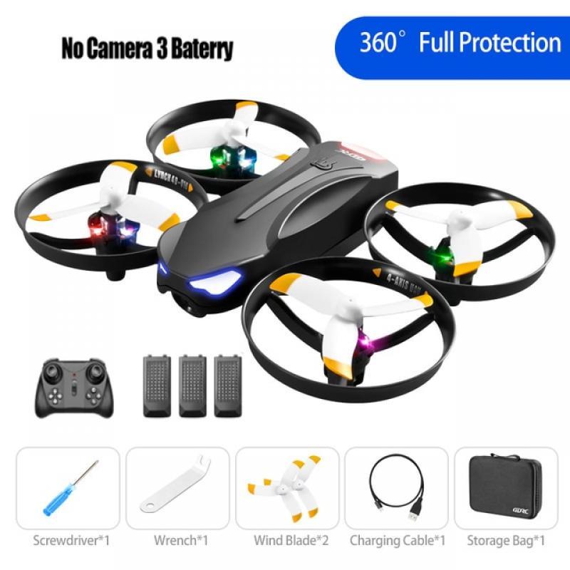 V16 Drone 6K HD Professional Aerial Photography Double Camera 360 ° Protection Anti-drop Colorful Lights Children's Toys