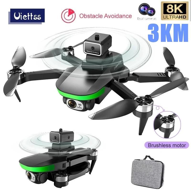 New S5S Mini Drone Profesional 8K HD Camera Obstacle Avoidance Follow Me Brushless Foldable Quadcopter 3km