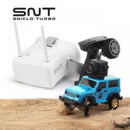 Sniclo 1:64 3010 Wrangler Off-Road FPV Car Micro FPV Car With Goggles 4WD Car Remote Mangetic Removable FPVBOX Simulation Drift