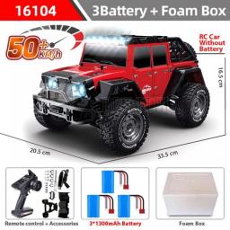 70KM/H Or 50km/h 1:16 4WD Rc Car 4x4 Off Road Brushless Remote Control Truck Electric High Speed Drift Cars VS Wltoys 124016 Toy