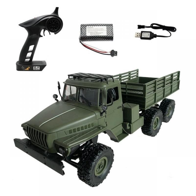 Mn88s 1/16 2.4g Six-wheel Drive Ural Rc Model Military Truck Electric Climbing Off-road Six-wheel Military Truck Boy Toy Gift