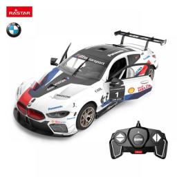 1:18 BMW M8 GTE RC Car Assembling Model Luxury Sports Racing Collection Gift Toy For Boy Can Open Door Cars Light Remote Control