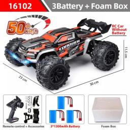 1:16 70km/h Brushless RC Car With LED Light 4WD Remote Control Cars High Speed Drift Monster Off Road Truck VS Wltoys 144001 Toy