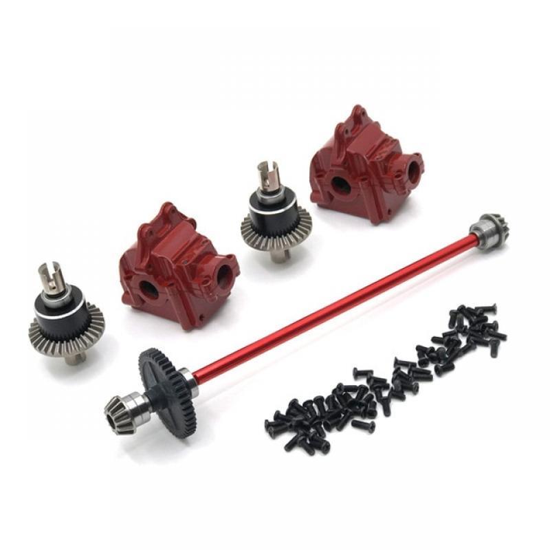 Upgrade Metal Center Drive Shaft Assembly Gearbox Differential Kit For WLtoys 144010 144001 144002