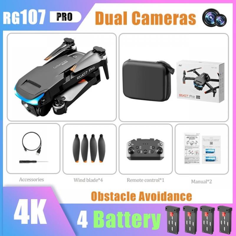 HOT RG107 Pro Drone ESC 4K Dual HD Camera Professional Mini Drone Obstacle Avoidance Helicopter Foldable Quadcopter RC Drone Toy
