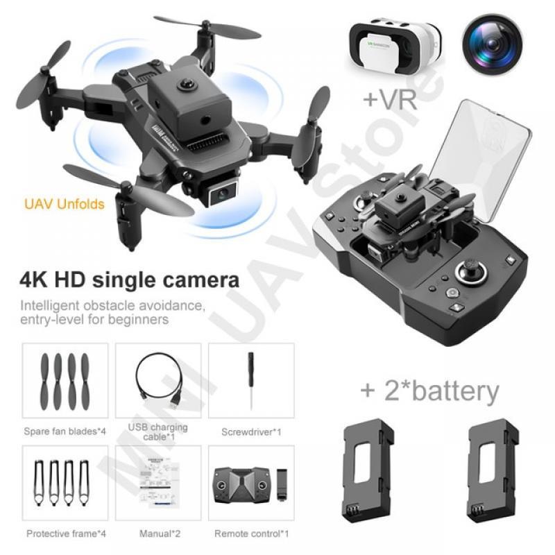 KY912 Easy Fly Mini UAV Drone VR 4k Wifi FPV Quadcopter With Dual Camera Intelligent Obstacle Avoidance RC Helicopters Toy Gifts