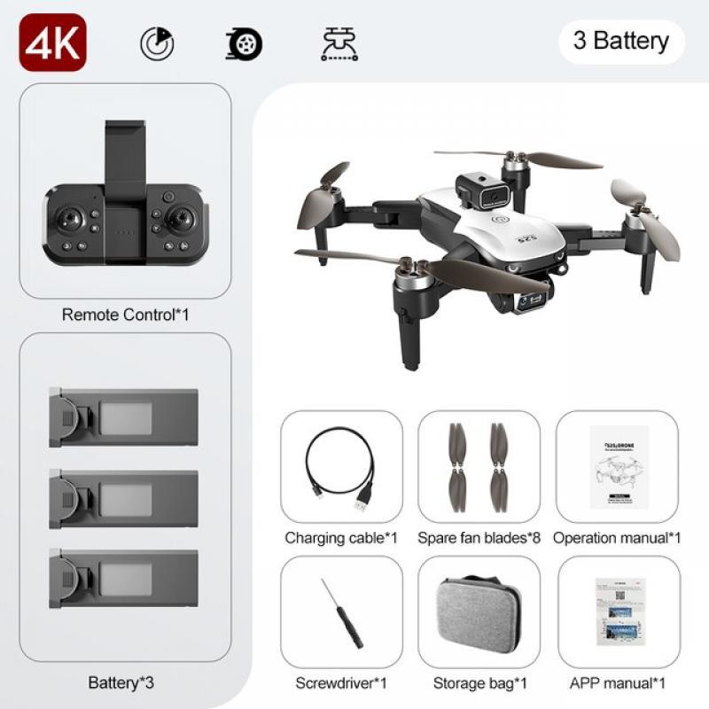 S2S Mini Drone 4k Profesional 8K HD Camera Flighting 25min Obstacle Avoidance Brushless Foldable Quadcopter RC Dron Kids Toys