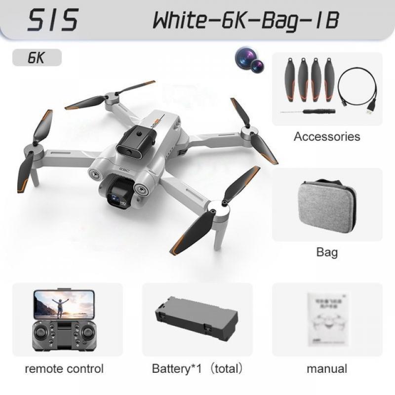 New S1S Mini Drone 4k Profesional 8K HD Camera Obstacle Avoidance Aerial Photography Brushless Foldable Quadcopter Dron Toys