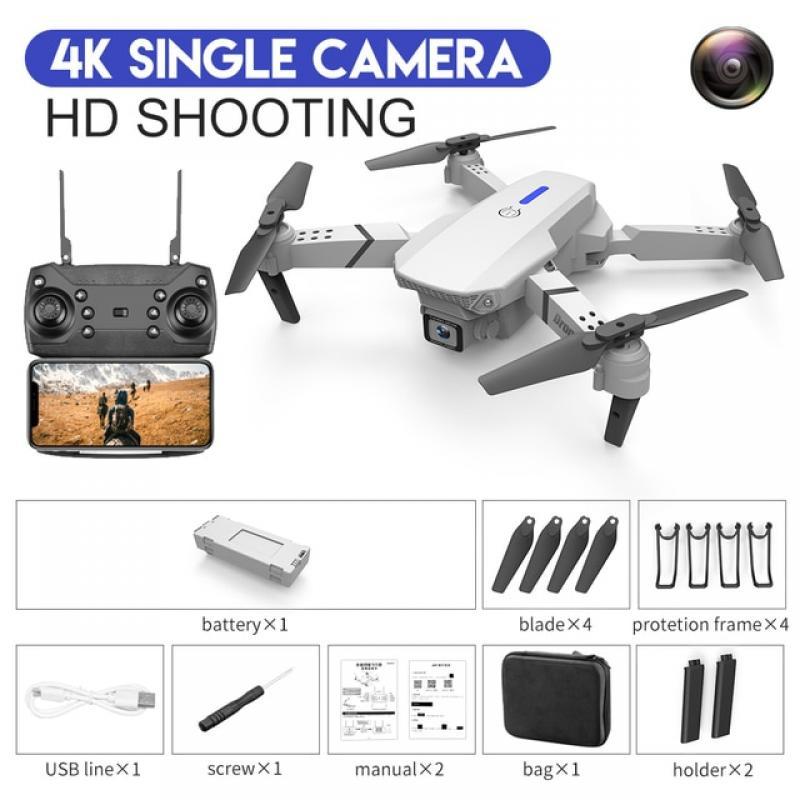 New Quadcopter E88 Pro WIFI FPV Drone With Wide Angle HD 4K 1080P Camera Height Hold RC Foldable Quadcopter Dron Gift Toy