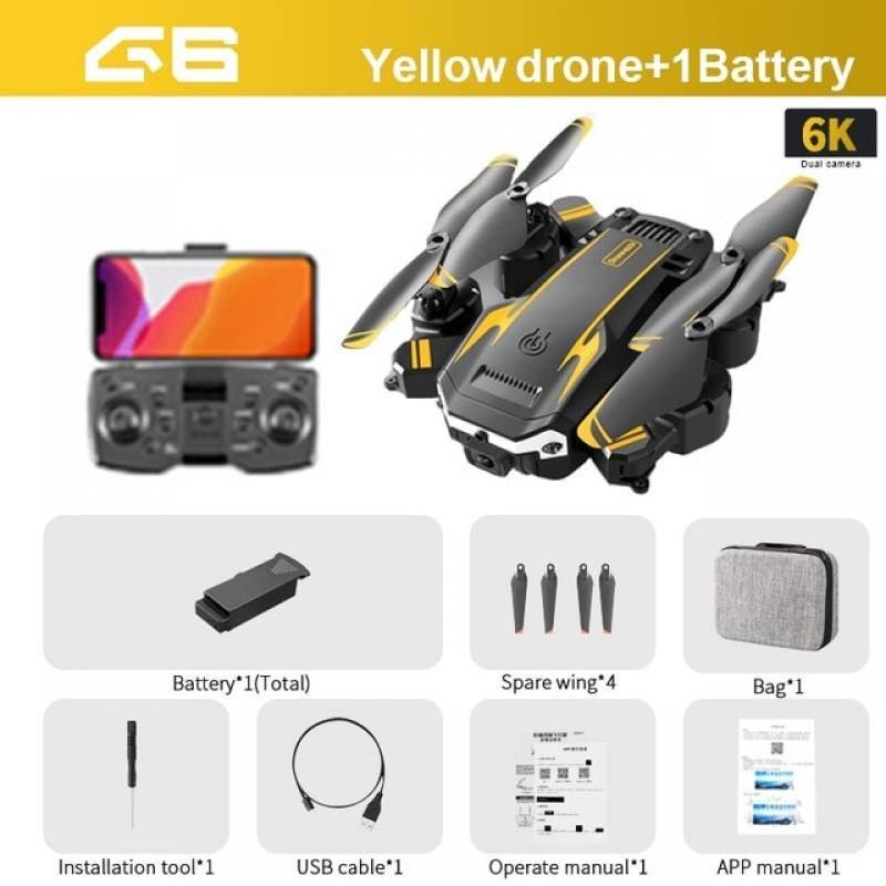 KBDFA G6 Drone 8K S6 HD Dual Camera GPS Obstacle Avoidance Q6 RC Helicopter FPV WIFI Professional Foldable Quadcopter Toys Dron