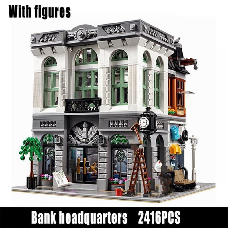 Creatoring Expert Pet Book Shop Town Hall Downtown Diner Model Moc Modular Building Blocks Brick Bank Cafe Corner Toys Parisian