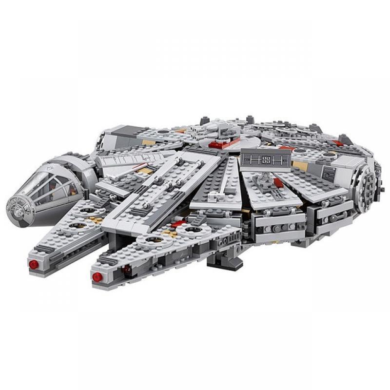 1381 Pcs Millennium Ship Force Awakens Set Compatible 79211 Falcon Model Building Blocks Toys For Children Gift Kids