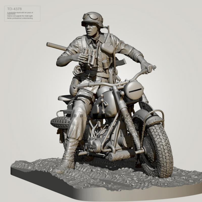 50MM 75MM Resin Soldier model kits figure colorless and self-assembled （3D Printing ）TD-4378