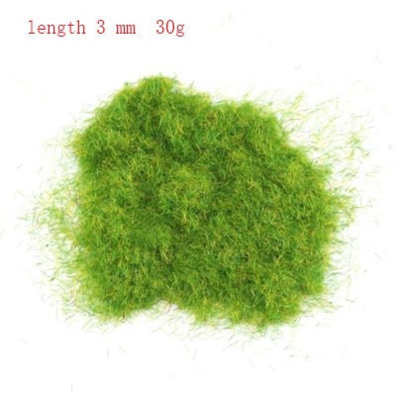 30g Miniature Scene Model Materia Turf Flock Lawn Nylon Grass Powder STATIC GRASS 3MM/ 5MM 8/MM Modeling Hobby Craft Accessory