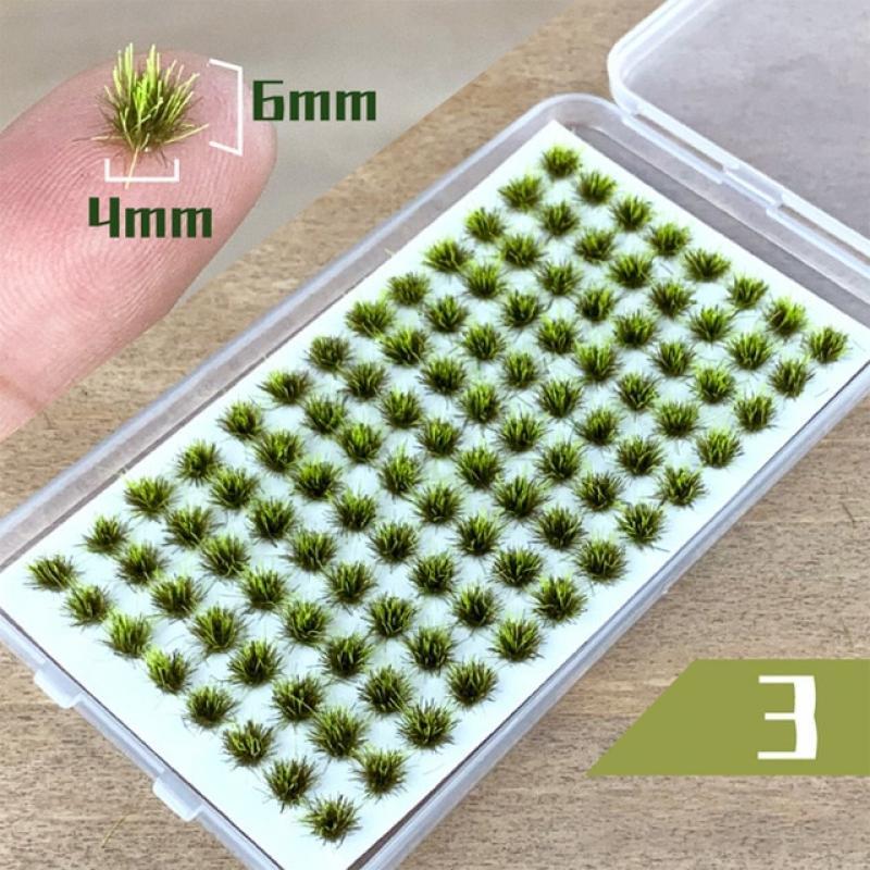 Self-Adhesive Static Grass Tufts Miniature Scenery Wildflowers Flower Cafts Artificial Grass Modeling Wargaming DIY Handmade