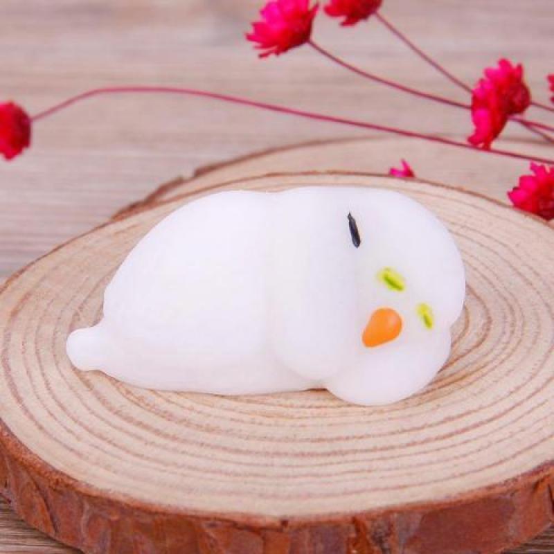 Cartoon Animal Mochi Cat Seal Healing Toy Soft Squeeze Abreact Gift Novelty Stress Relief Venting Joking Decompression Funny Toy