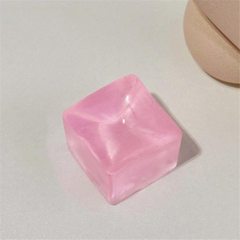 Hot Fidget Toy Mini Squishy Toys Mochi Ice Block Stress Ball Toy Kawaii Transparent Cube cat paw fish Stress Relief Squeeze Toy