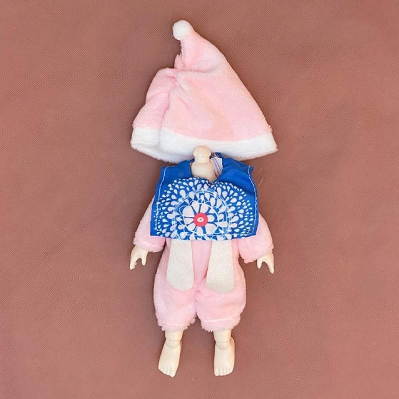 16cm Bjd Doll Clothing Accessories Pants Dress Ob11 Cute Suit DIY Girls Dress Up As Family Toys Children Changing Clothes Gift