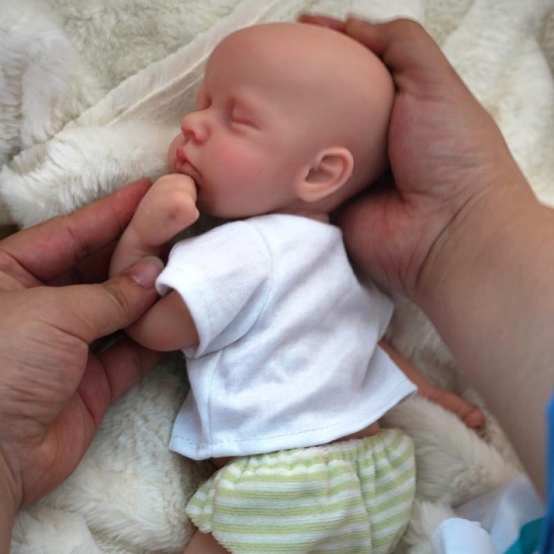 12" Boy Micro Preemie Full Body Silicone  Baby Doll Lifelike Mini Reborn Doll Surprice Children Anti-Stress my melody