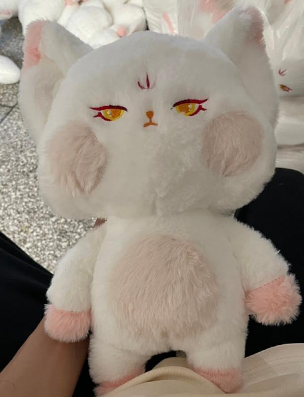 Cute Little Fox Plush Doll Dudu Cat Birthday Gift Girl Creative Prank Pillow Doll Decorate Accessory Desktop Decor