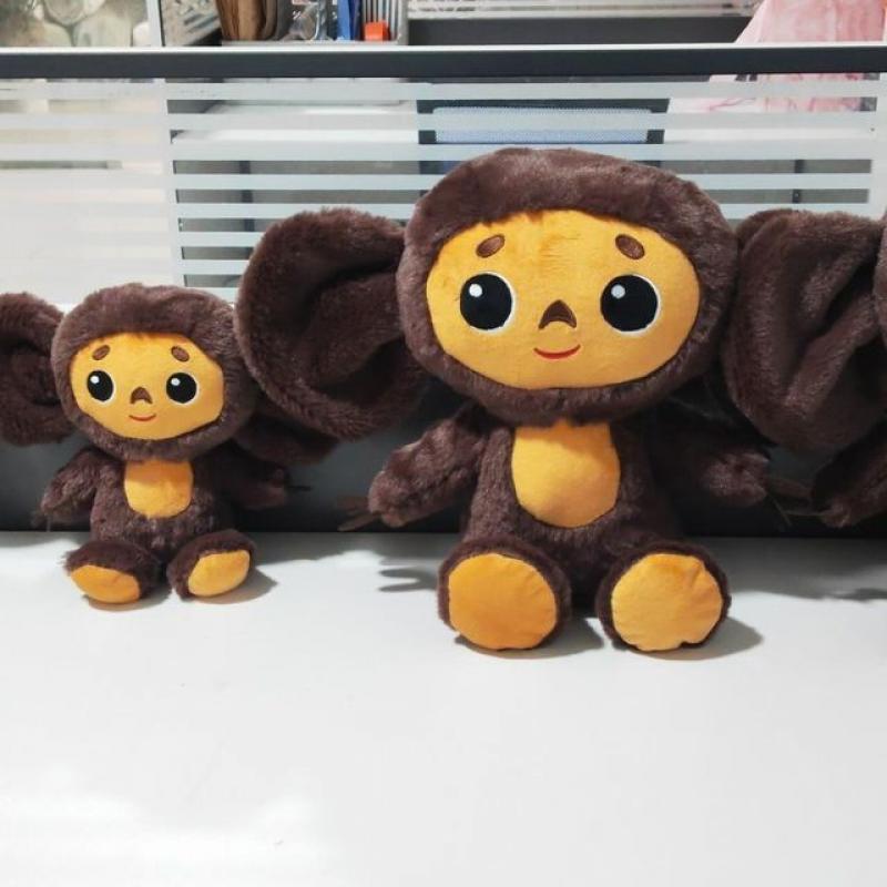 20/30cm Cheburashka Plush Toy Big Eyes Monkey With Clothes Doll Russia Anime Baby Kid Sleep Appease Doll Toys For Children