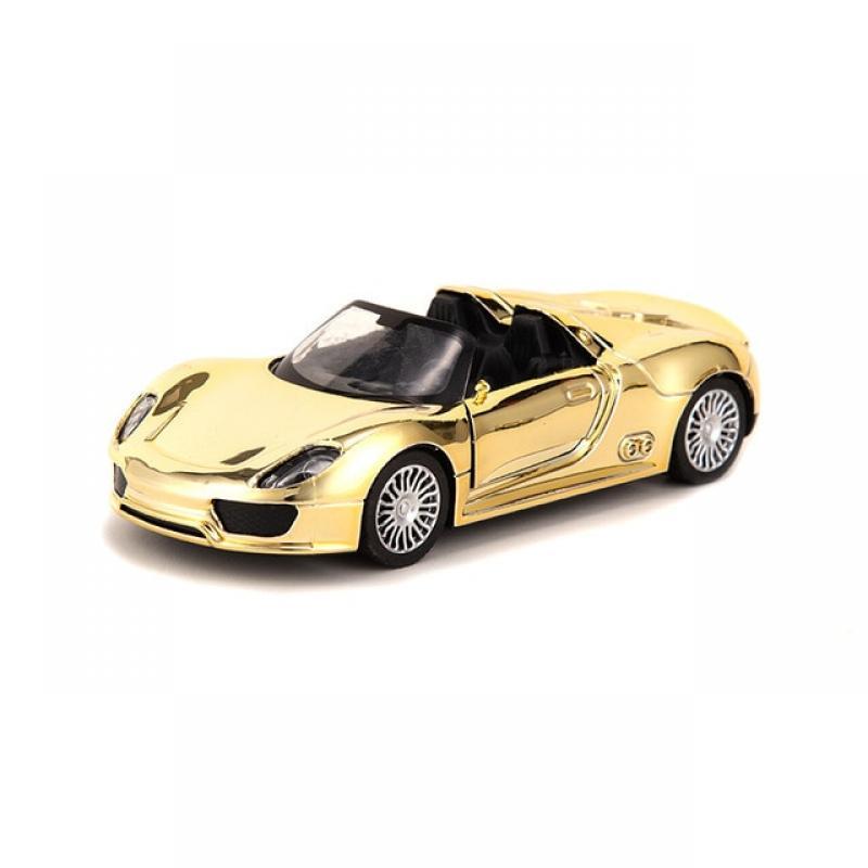 1:36 Alloy Model Rare Golden Car Diecasts & Toy Vehicles Toy Cars Toys For Children Handicraft Decoration Collection Gifts
