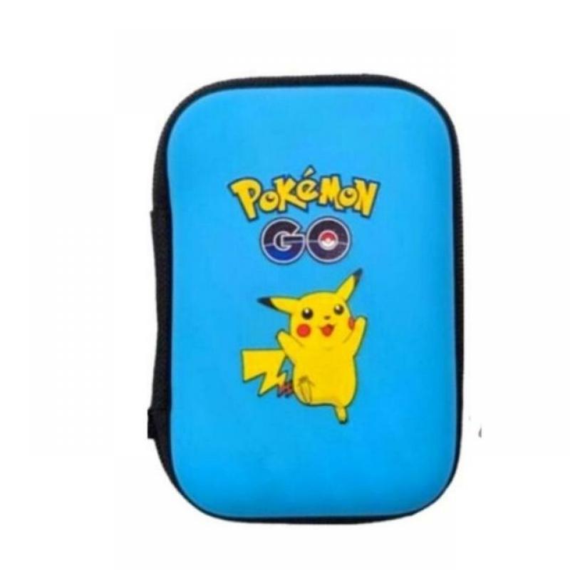 2023 New Pokemon Card Holder 50 Capacity Zipper Letters Album Case Storage Box Pouch Pikachu Game Collection Cards Sleeves Pack